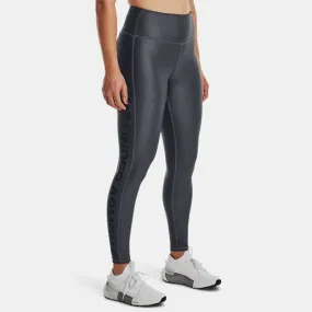 Legging long femme Under Armour Heatgear Branded - Gris Pitch/Noir